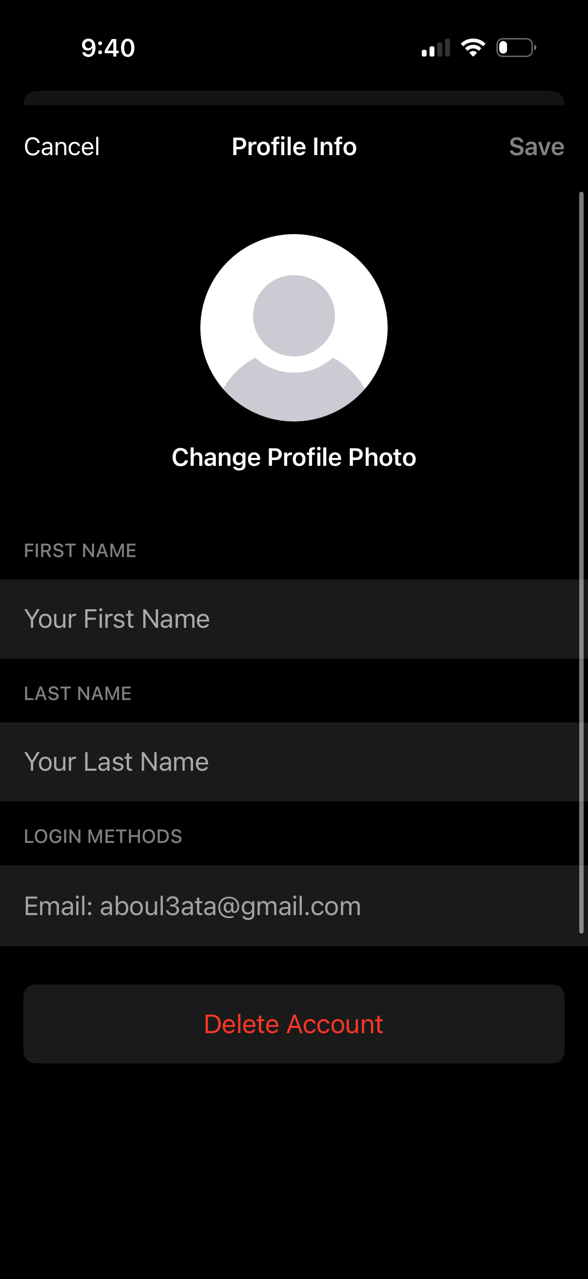 universe profile screenshot